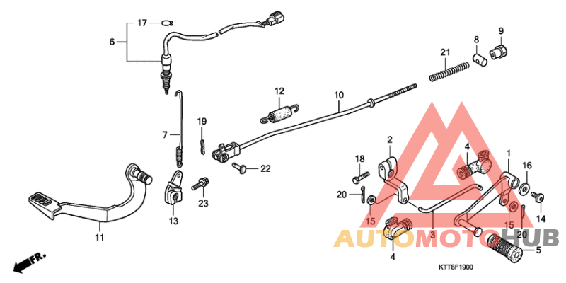 Brake pedal assy