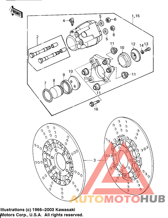 Передний суппорт