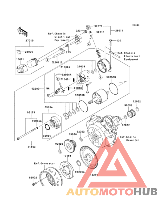 Starter motor/starter clutch