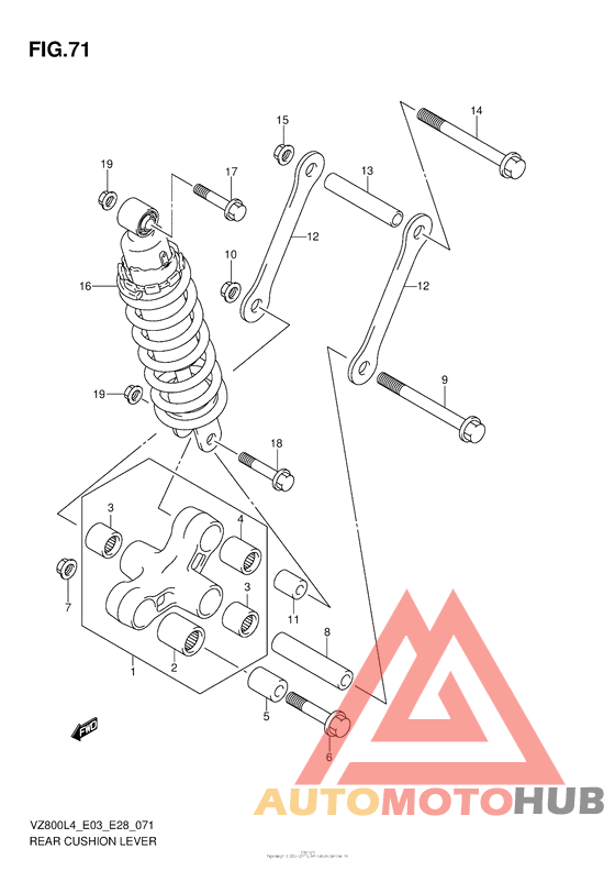 Rear Cushion Lever (Vz800L4 E03)