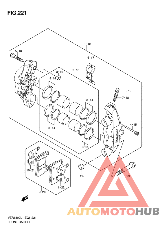 Передний суппорт