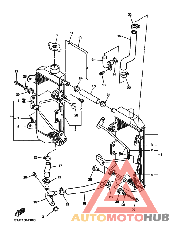 Радиатор и шланг