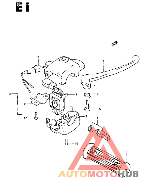 Front brake lever - switch