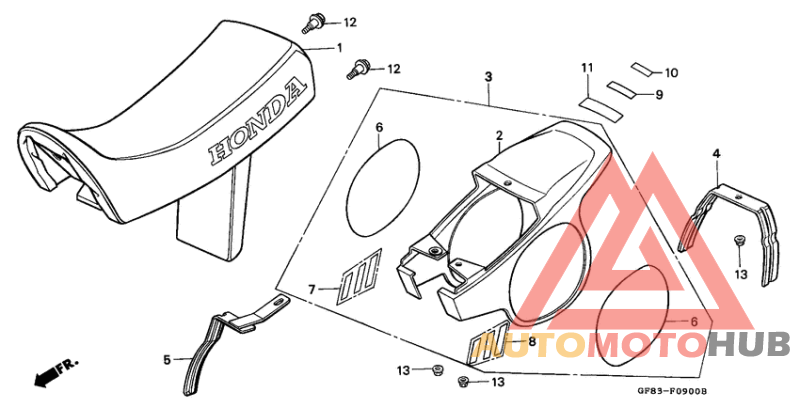 Seat/rear cowl