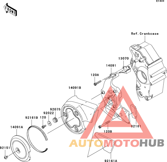 Крышка цепи привода