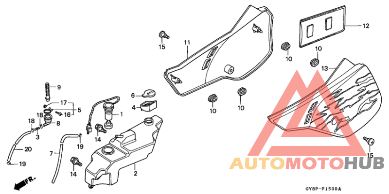 Side cover/oil tank