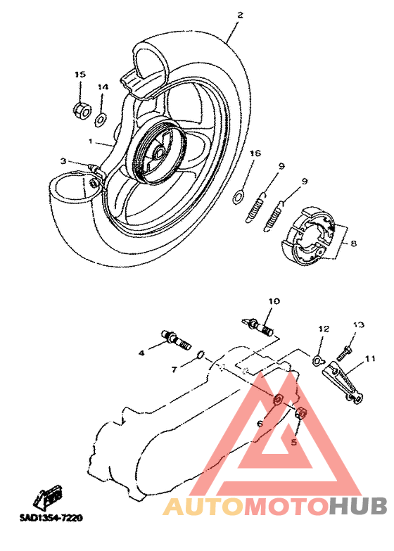 Переднее колесо