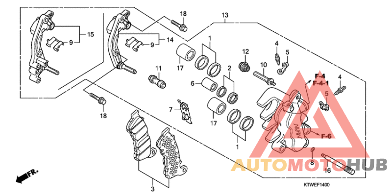 Передний суппорт