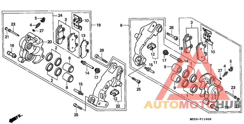 Передний суппорт