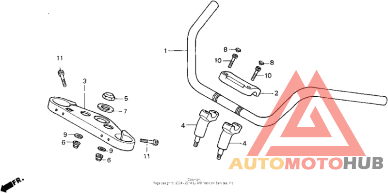 Handlebar + top bridge