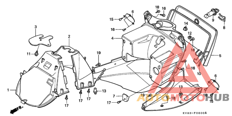 Front fender/leg shield