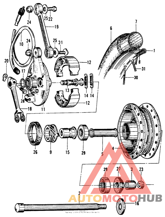 Переднее колесо