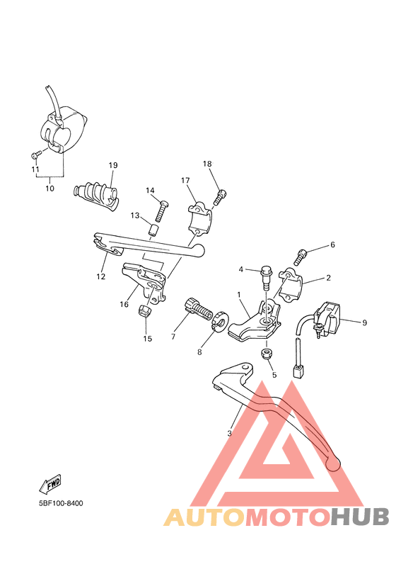 Handle switch. lever