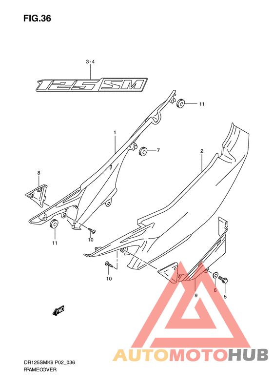 Обтекатель задний