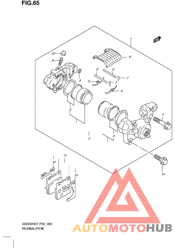 Задний суппорт