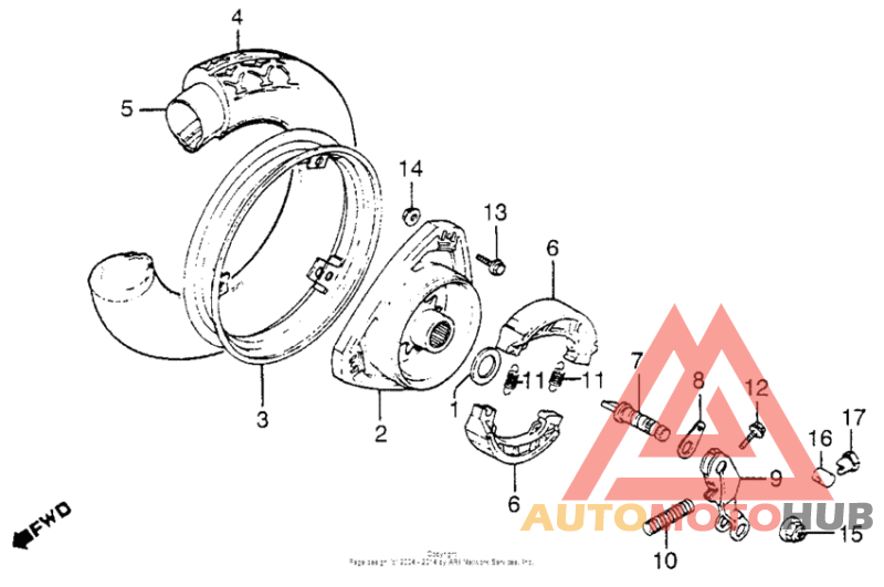 Переднее колесо
