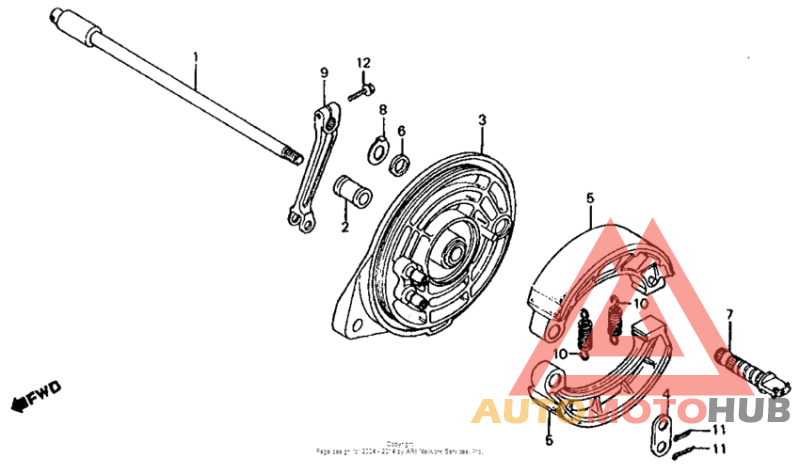 Задний тормоз