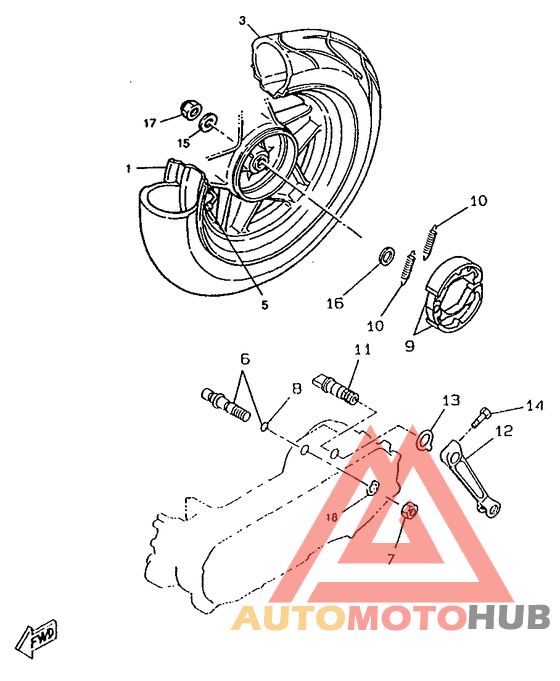 Переднее колесо
