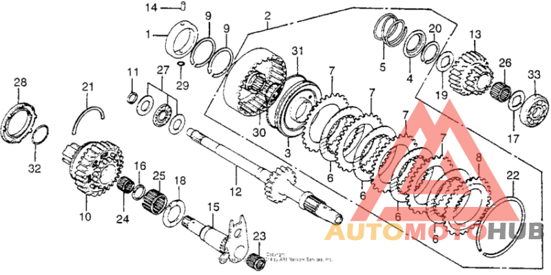 Low clutch + mainshaft