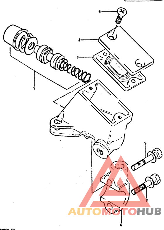 Передний тормозной цилиндр