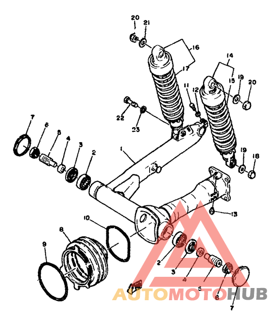 Rear arm. suspension