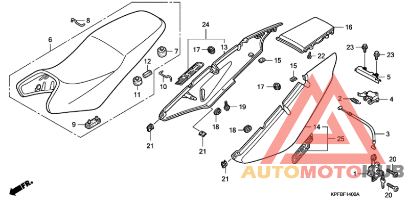 Seat/rear cowl