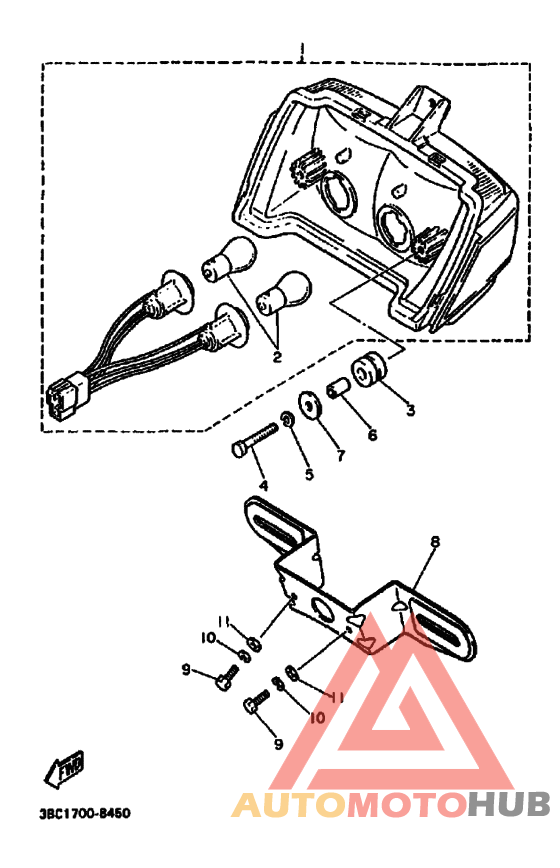 Taillight unit ass`y