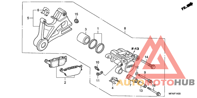 Задний суппорт