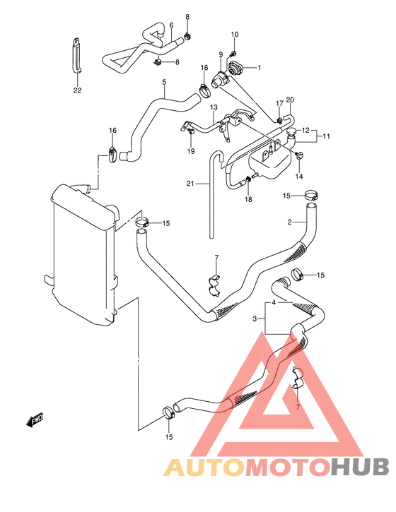 Радиатор hose