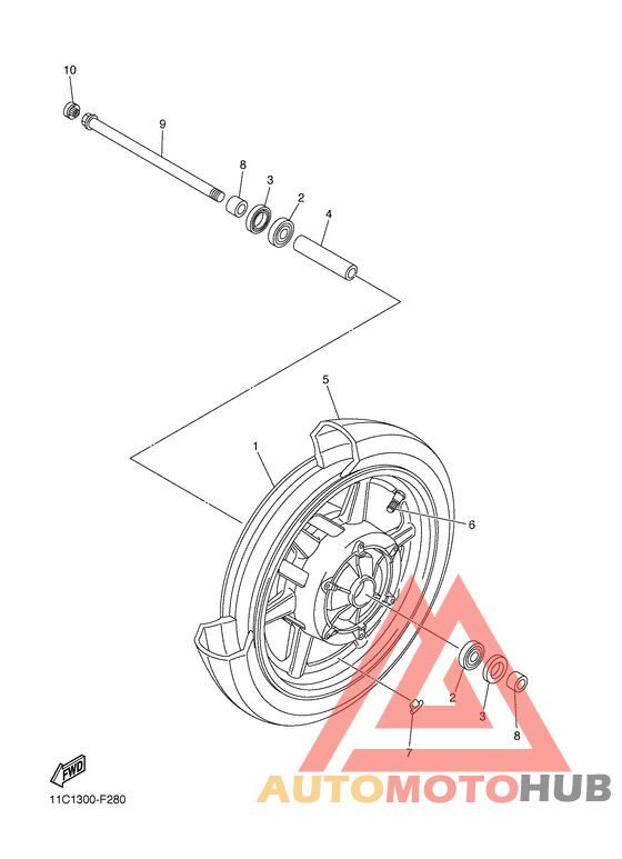Переднее колесо