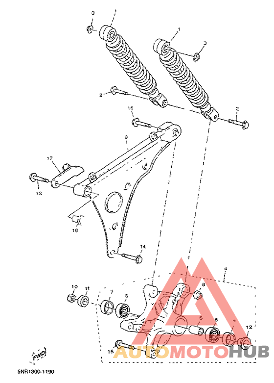 Rear arm. suspension
