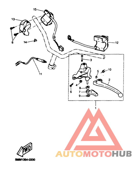 Commutateurs et levier