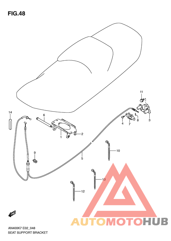 Seat support bracket