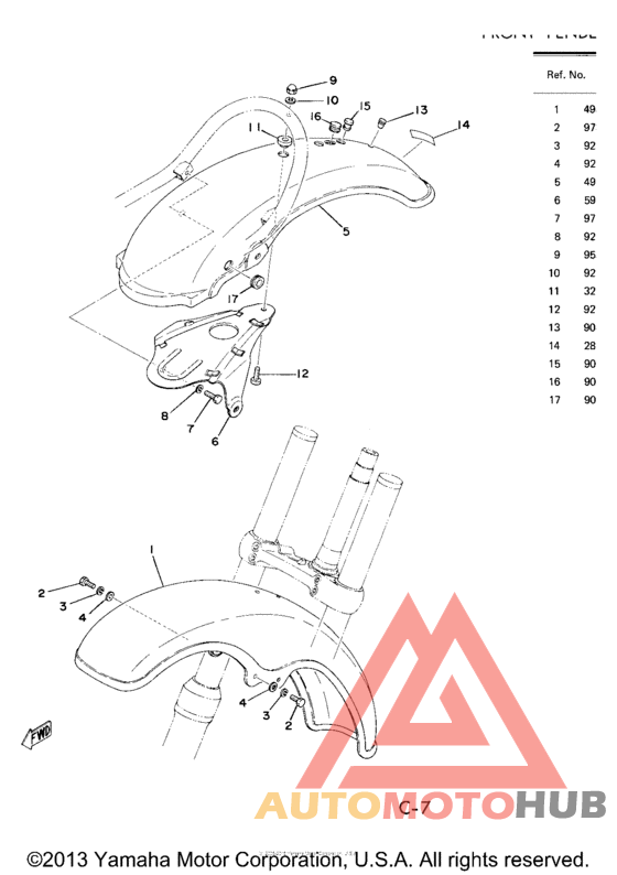 Front fender - rear fender