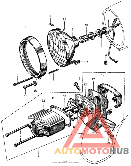 Headlight + taillight
