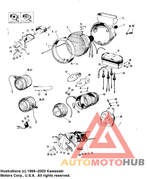 Headlight/taillight/meters  1