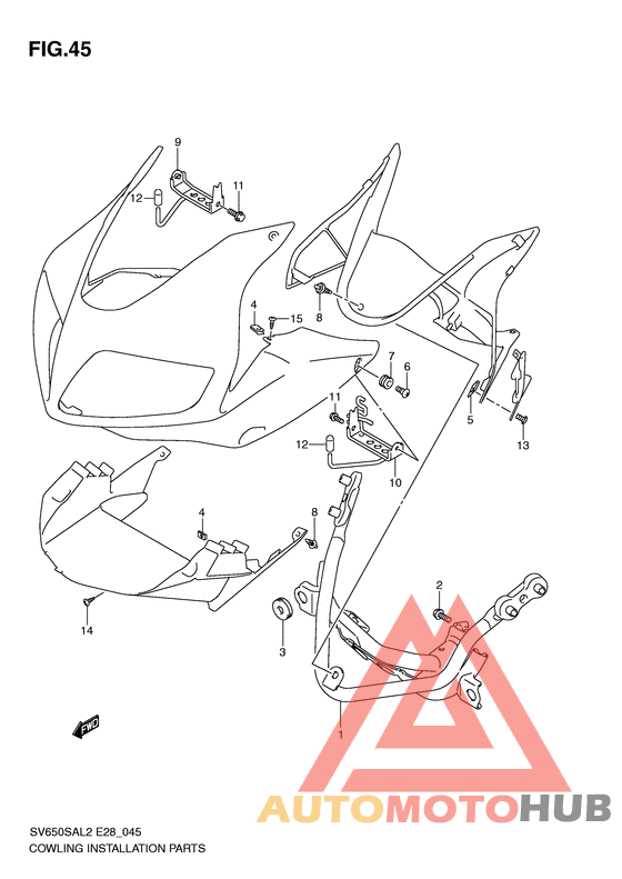 Cowling installation parts