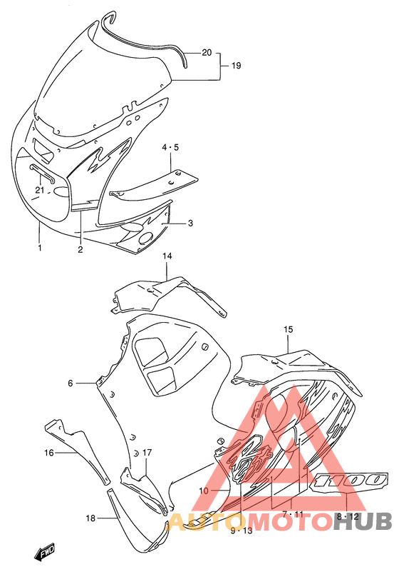 Cowling body