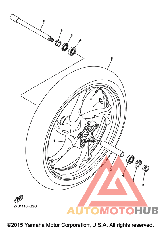 Переднее колесо