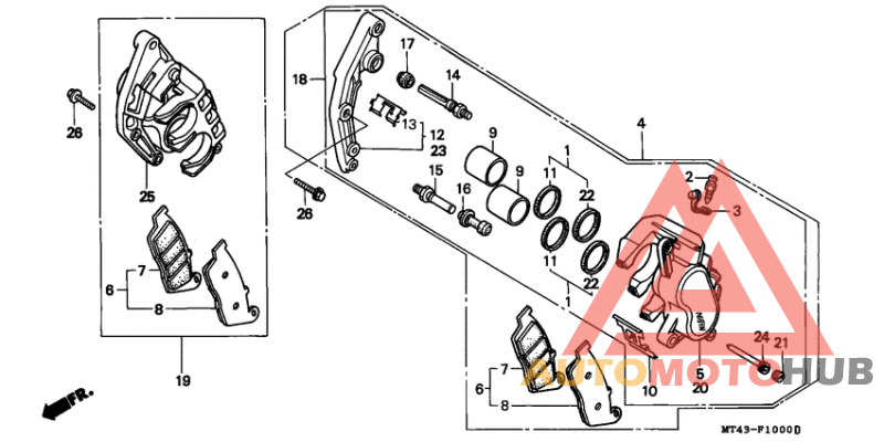Передний суппорт