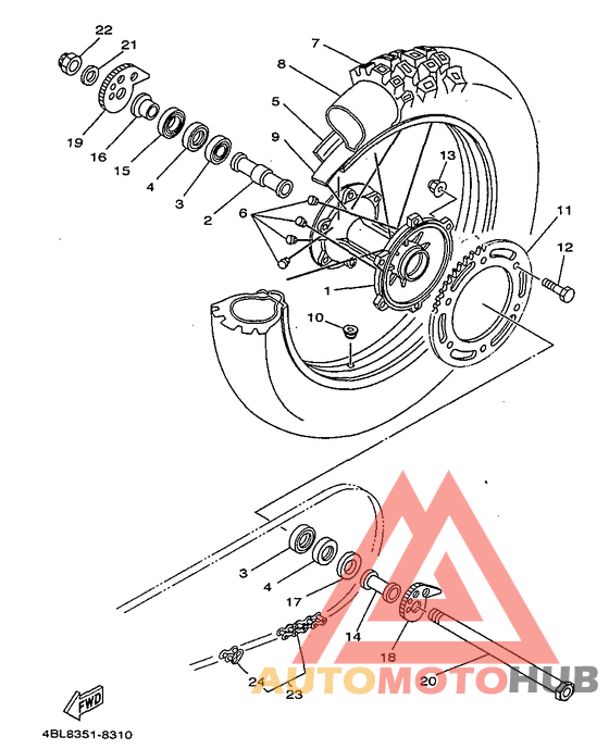 Переднее колесо