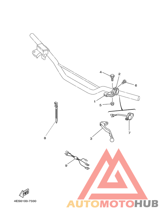 Handle switch. lever