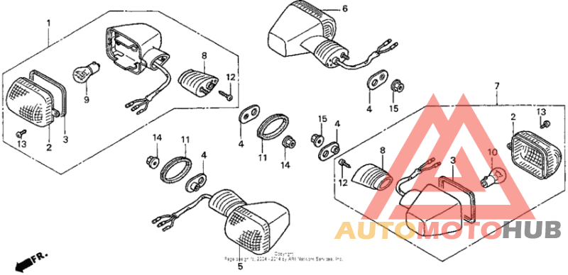 Front + rear turn signal