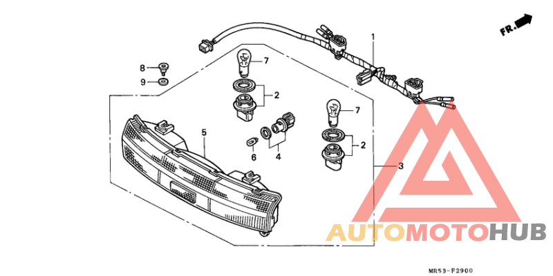 Taillight unit ass`y