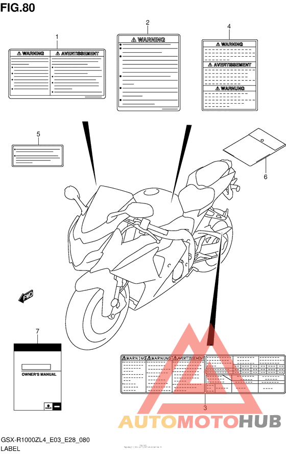 Label (Gsx-R1000Zl4 E28)