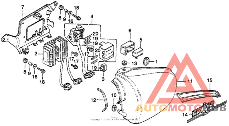 Left side cover + rectifierfuse