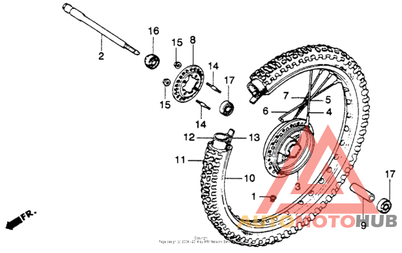 Front wheel 78-81