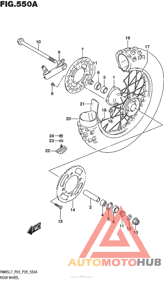 Rear Wheel (Rm85L7 P03)