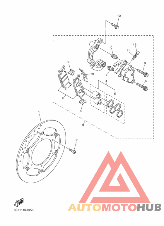 Передний суппорт