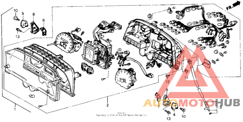Combination meter set 90